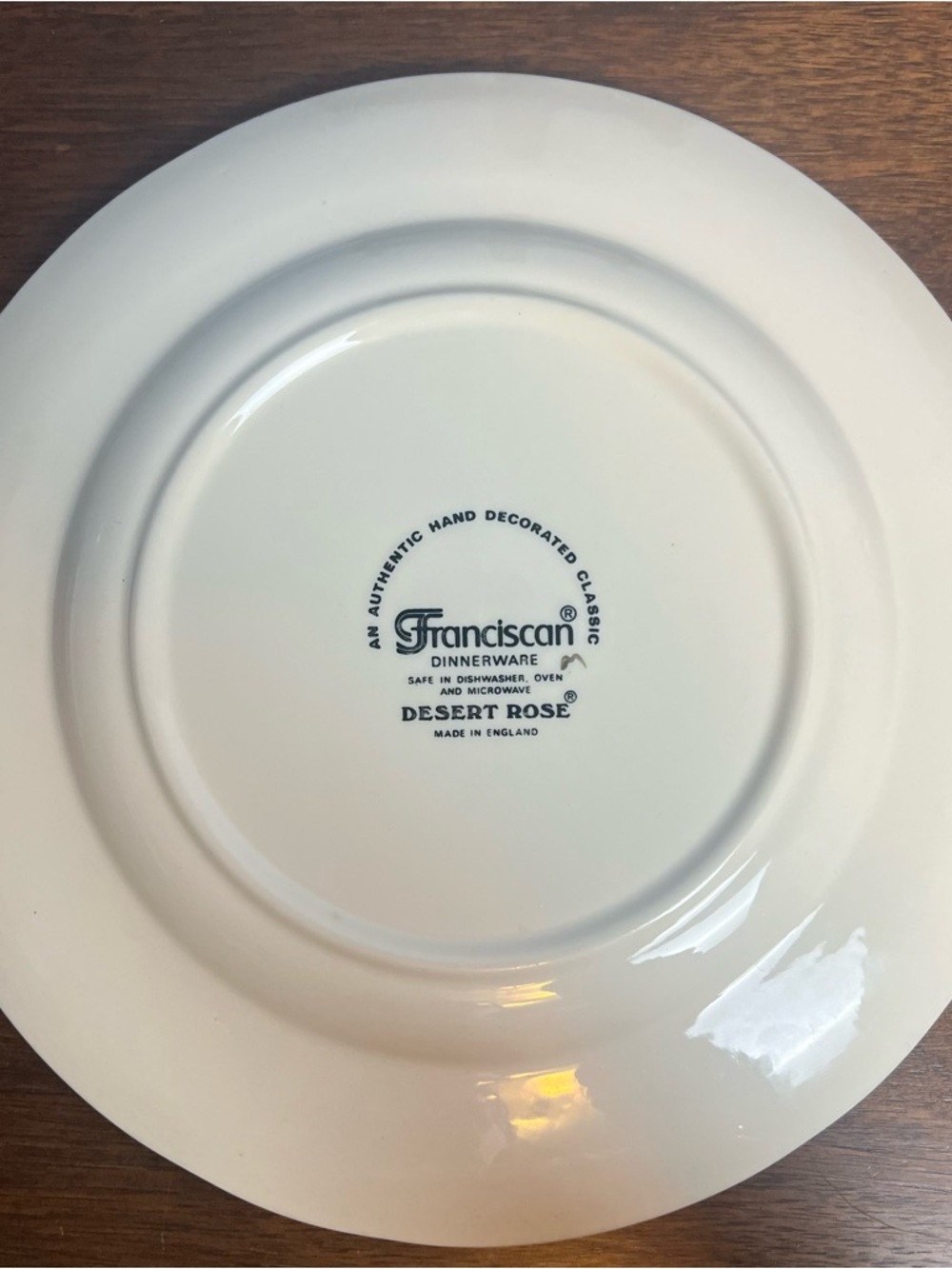 Franciscan Desert Rose Dinner Plates Set of 2 Made in England Vintage - Picture 4 of 8